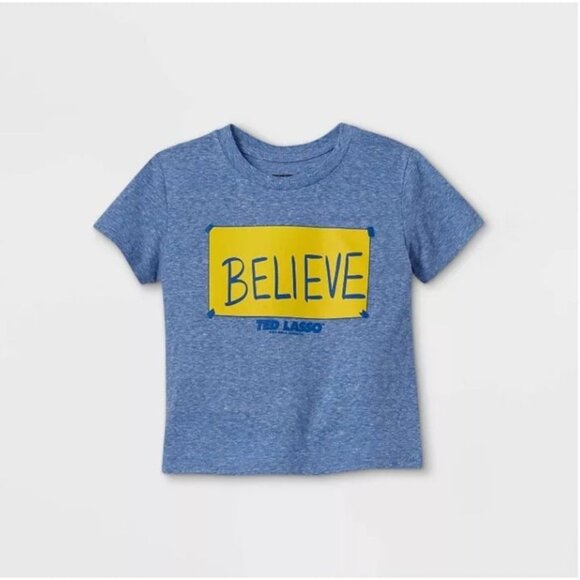 Ted Lasso Toddler Boys' Short Sleeve T-Shirt Blue 12M - Picture 2 of 5